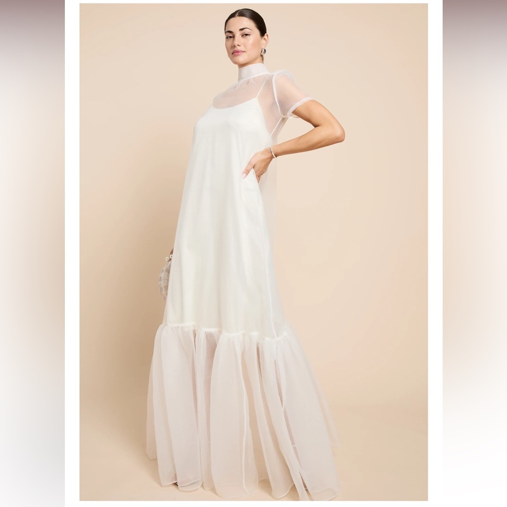 Elegant White/ Ivory Maxi Dress